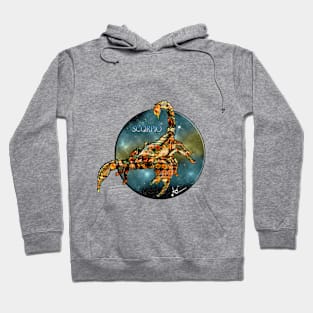 Scorpio Zodiac Sign created with beautiful flowers Hoodie